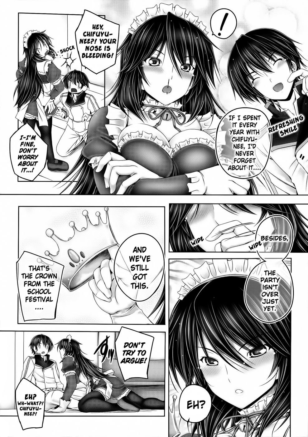 Hentai Manga Comic-A Birthday Party All Alone with Chifuyu-nee-Read-4